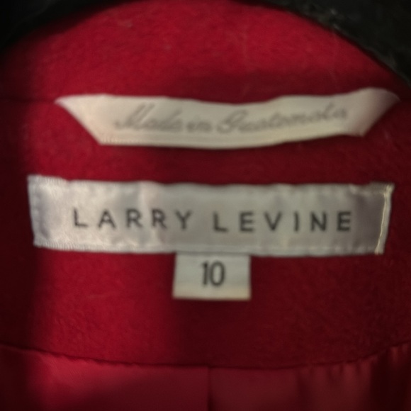 Red wool peacoat, size 10, NWOT - Picture 3 of 5